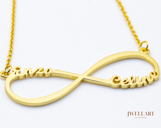 Collier Prénom Infinity en Argent jusqu a 4 prenoms
