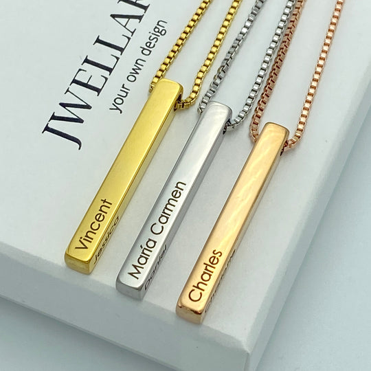 Collier Barre Prénom Personnalisé