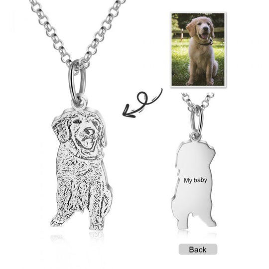 Pendentif personnalisé avec la photo et le nom de votre animal de compagnie